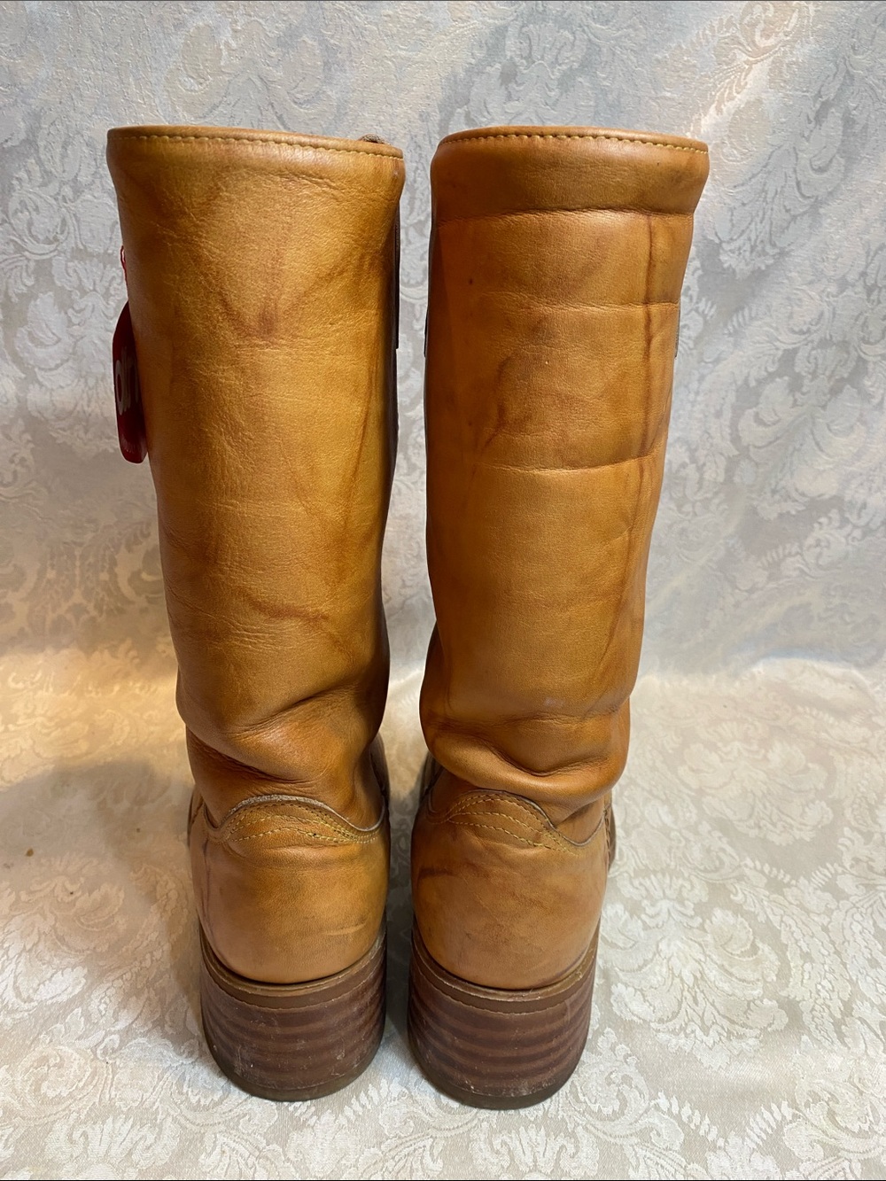 Vintage Dingo Brown Leather Campus Western Boots - Picture 4 of 5
